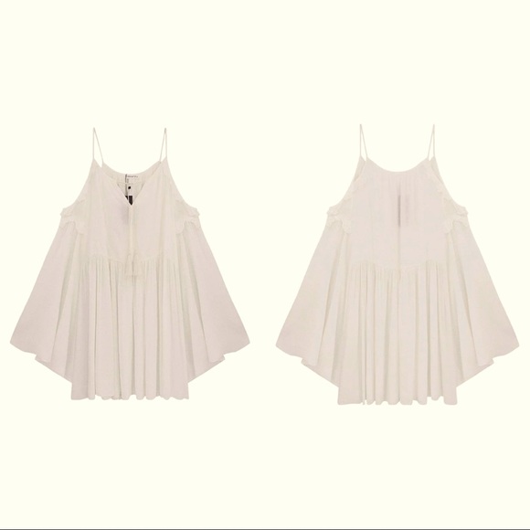 Women's Cotton Long Sleeve V Neck Cold Shoulder Casual Ruffles Short Dress - Picture 1 of 1